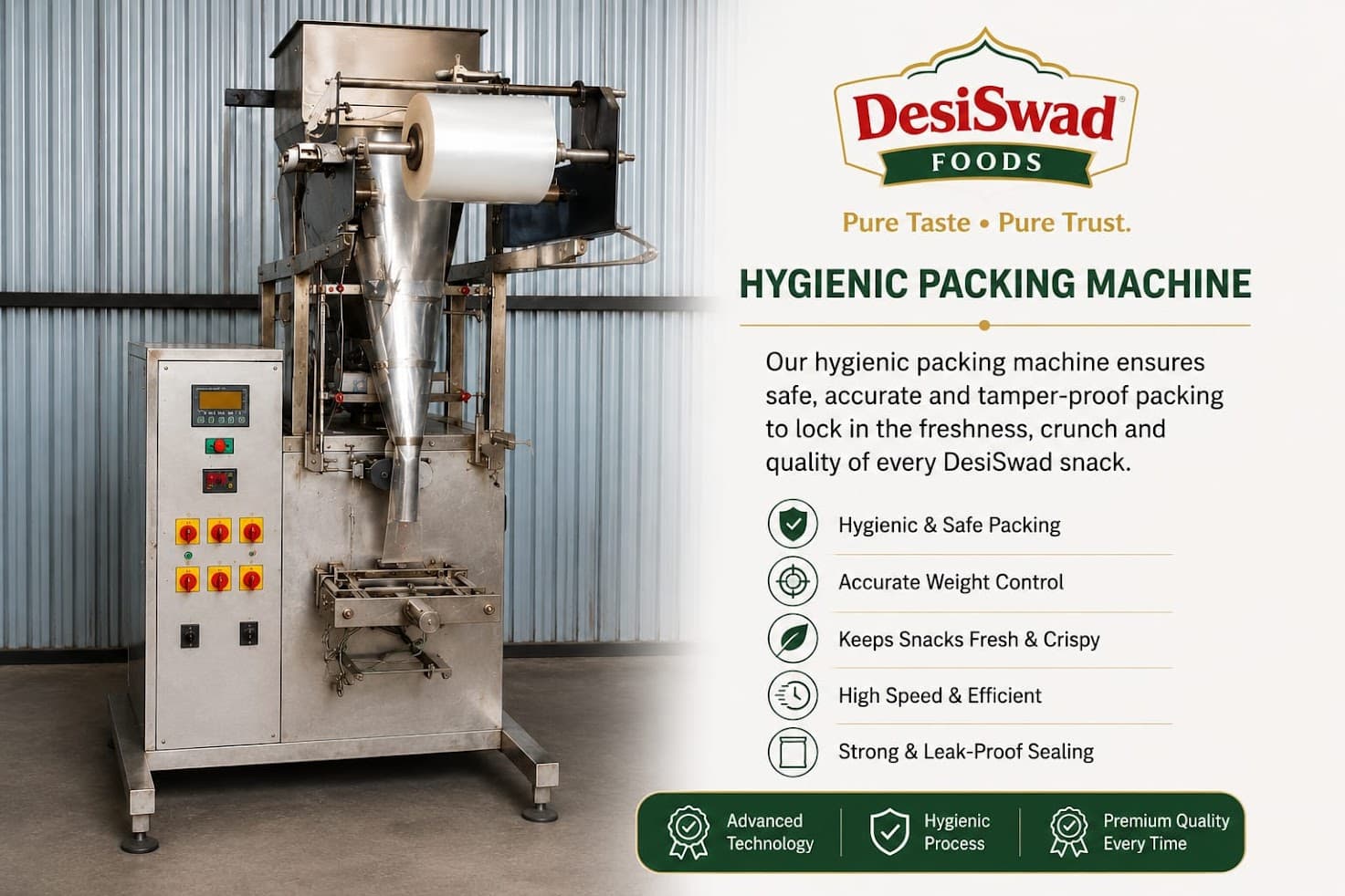 Automatic Hygienic Packaging Machine