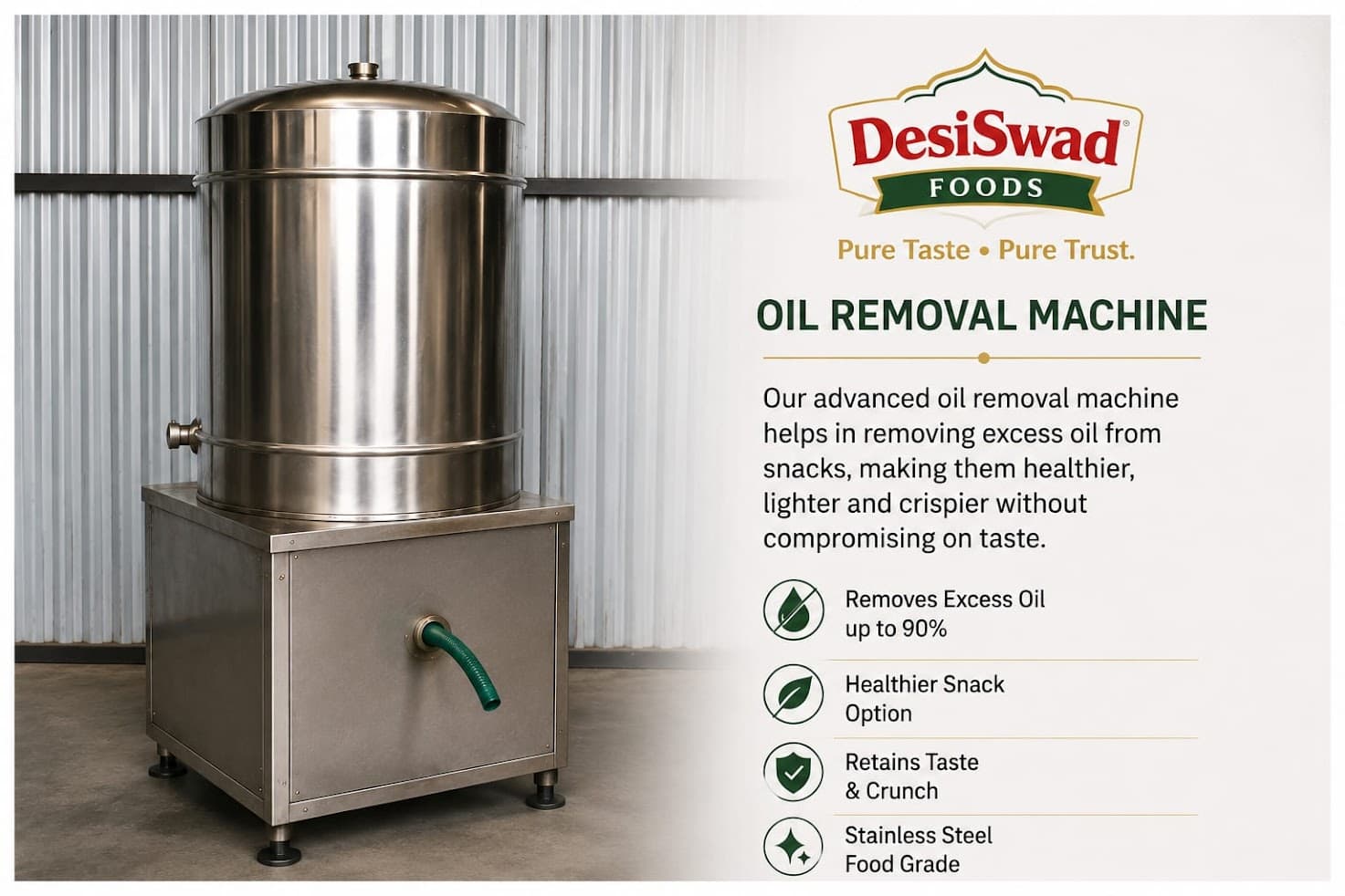 Advanced Centrifugal Oil Removal Machine